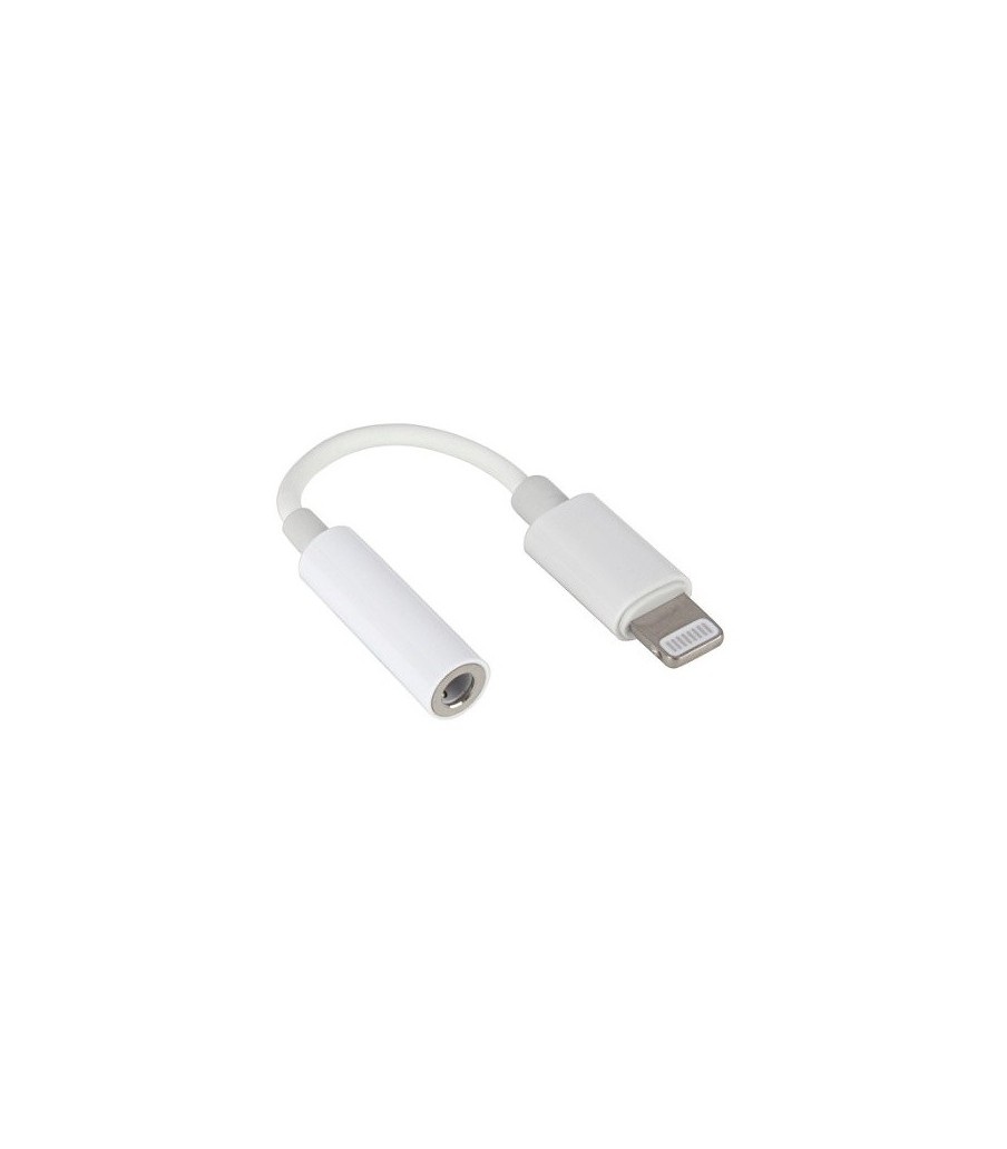 Komfortable Reduzierung der Apple vom Lightning-Anschluss auf den 3,5-mm-Klinkenanschluss. Es ermöglicht Ihnen, Kopfhörer und an