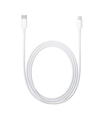 Genuine charging and data cable Apple 1m long with Lightning and USB-C connectors. With the original chip and intelligent contro