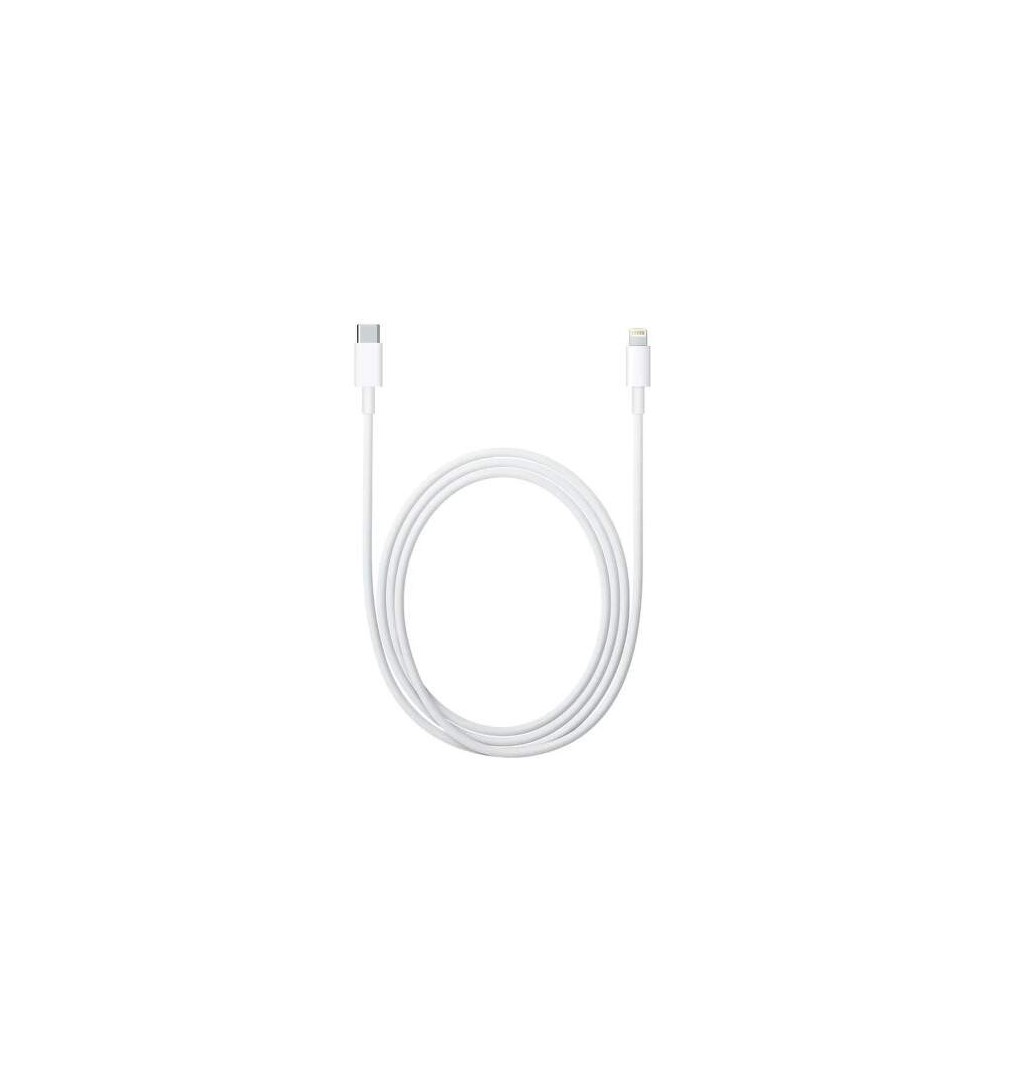 Cablu original de încărcare și date Apple 1 m cu conectori Lightning și USB-C. Cu un cip original și un sistem inteligent de con