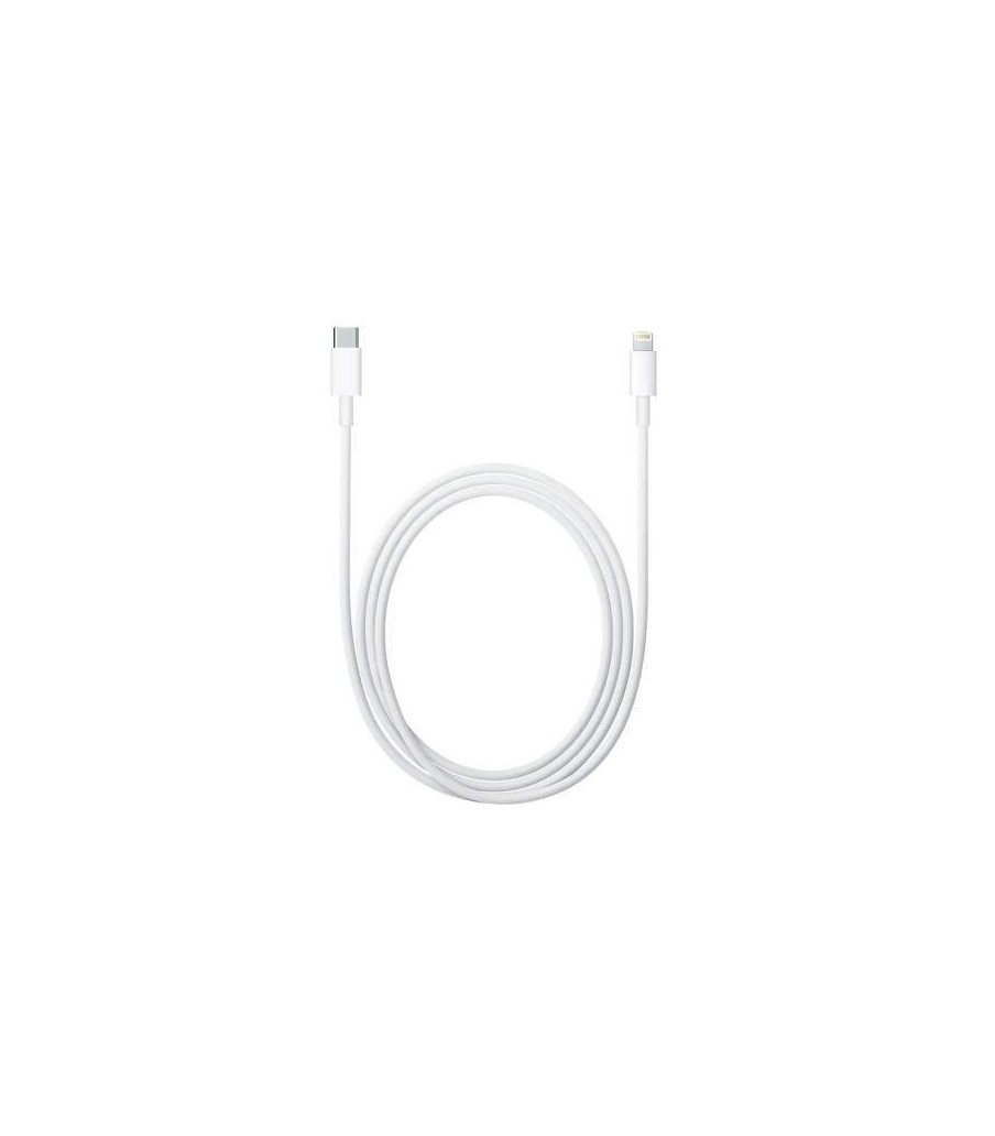 Genuine charging and data cable Apple 1m long with Lightning and USB-C connectors. With the original chip and intelligent contro
