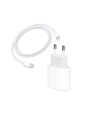 Pachetul include un adaptor și un cablu: OEM adaptor de încărcare USB-C de 20W pentru dispozitive Apple . Adaptorul cu un sistem