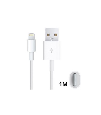 Use this USB 2.0 cable to connect your iPhone, iPod, or iPad with a Lightning connector to your computer's USB port for syncing 
