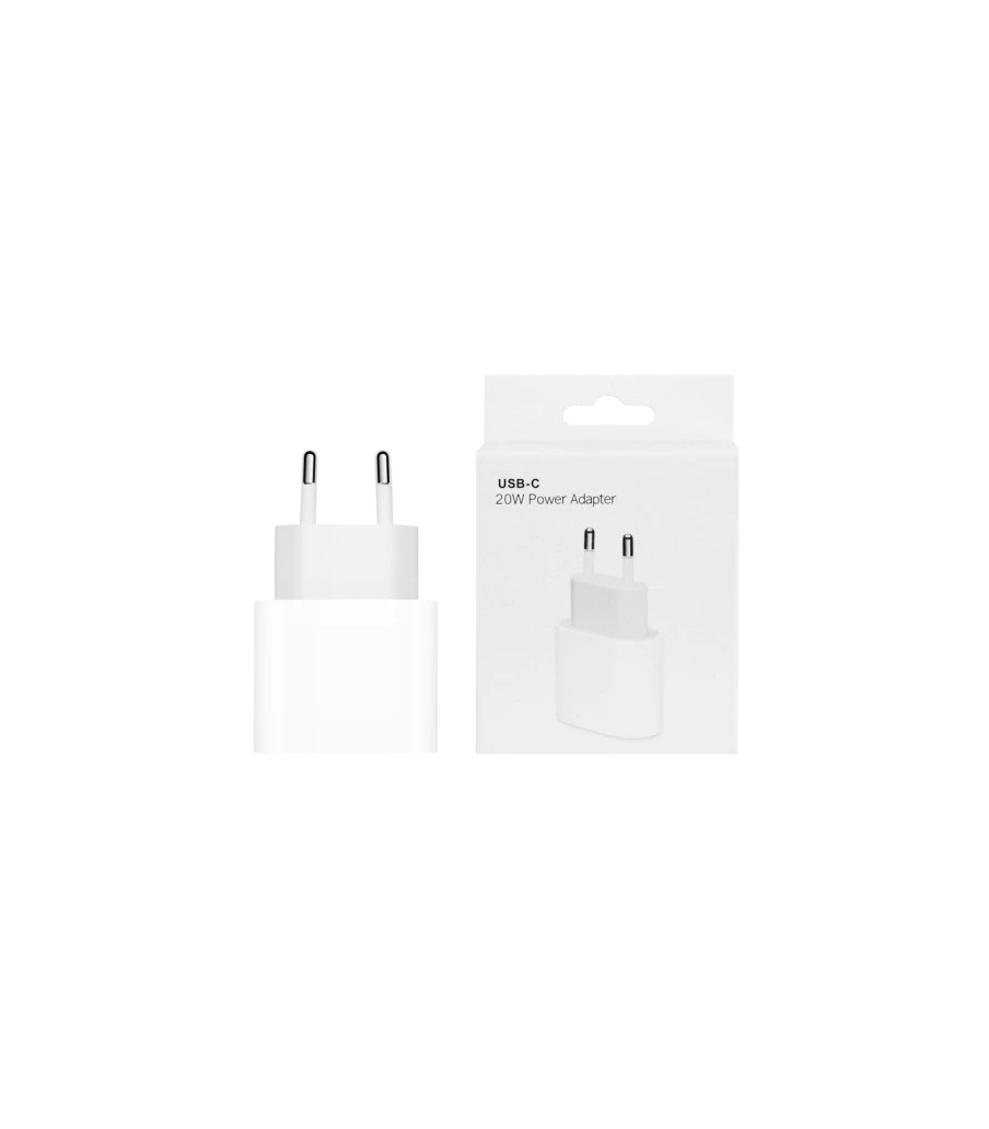 Apple originaler 20-W-USB-C-Ladeadapter für Apple Geräte. Bei dem mitgelieferten Paket handelt es sich nicht um ein Lade-/Datenk